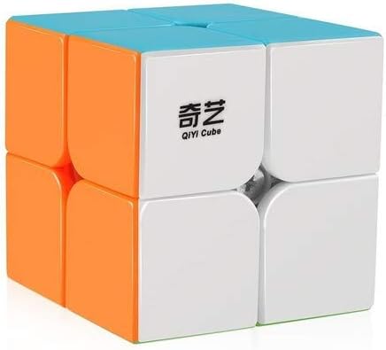 QIDI 2x2 Cube - QiYi Puzzle Cube with Stickers -